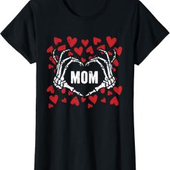 Skeleton Hand Heart Sunflower Best Mom Ever Mother's Day T-Shirt