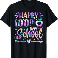 Celebrating 100 Days of School Rainbow Teachers T-Shirt