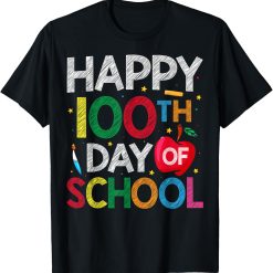 100 Days Smarter Girls 100th Day of School Boys Teachers T-Shirt