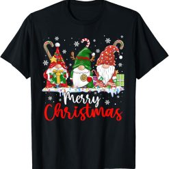Merry Christmas Gnomes Xmas Family Men Women T-Shirt